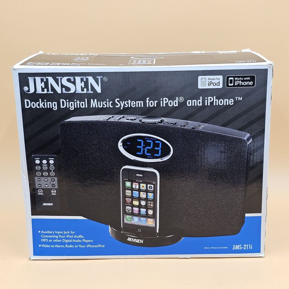 Jensen JiMS-211i Docking Digital Music System iPod iPhone New
